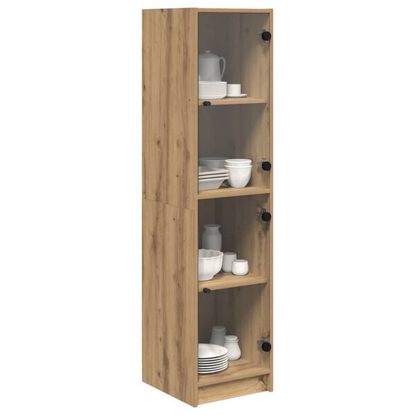 vidaXL Highboard Artisan Oak 35 x 37 x 142 εκ Επεξεργασμένο ξύλο