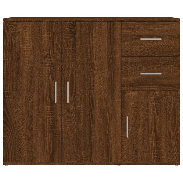 vidaXL Μπουφές Καφέ Δρυς 91x29,5x75 εκ. από Επεξεργασμένο Ξύλο