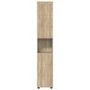 vidaXL Ντουλάπι Μπάνιου με πόρτα TULUM Sonoma Δρυς 37 x 31.5 x 203 εκ