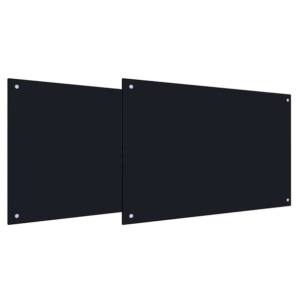 vidaXL &Pi;ί&sigma;&omega; &Pi;ά&nu;&epsilon;&lambda; &Kappa;&omicron;&upsilon;&zeta;ί&nu;&alpha;&sigmaf; 2 pcs &Mu;&alpha;ύ&rho;&omicron; 90 x 50 cm &sigma;&kappa;&lambda;&eta;&rho;&upsilon;&mu;έ&nu;&omicron; &gamma;&upsilon;&alpha;&lambda;ί