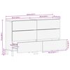 vidaXL Πλαϊνό Γραφείο 2 pcs Καφέ 60 x 33 x 75 cm Μασίφ ξύλο ακακίας