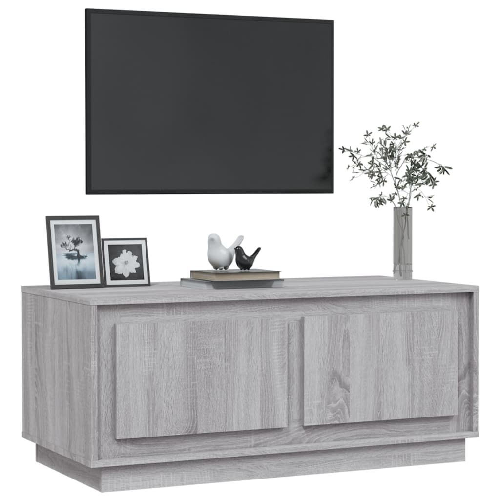 vidaXL Τραπεζάκι Σαλονιού Γκρι Sonoma 102x50x44 εκ. Επεξεργασμένο Ξύλο
