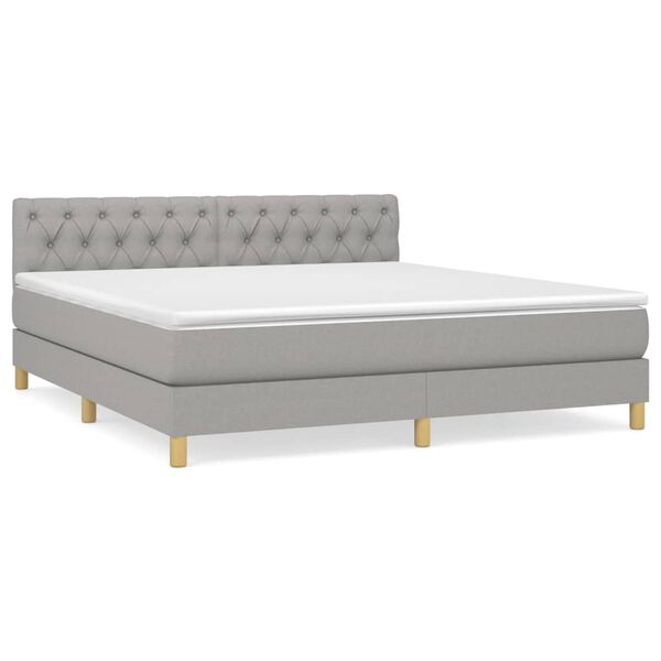 vidaXL &Kappa;&rho;&epsilon;&beta;ά&tau;&iota; Boxspring &mu;&epsilon; &Sigma;&tau;&rho;ώ&mu;&alpha; &Alpha;&nu;. &Pi;&rho;ά&sigma;&iota;&nu;&omicron; 160x200&epsilon;&kappa; &Upsilon;&phi;&alpha;&sigma;&mu;ά&tau;&iota;&nu;&omicron;