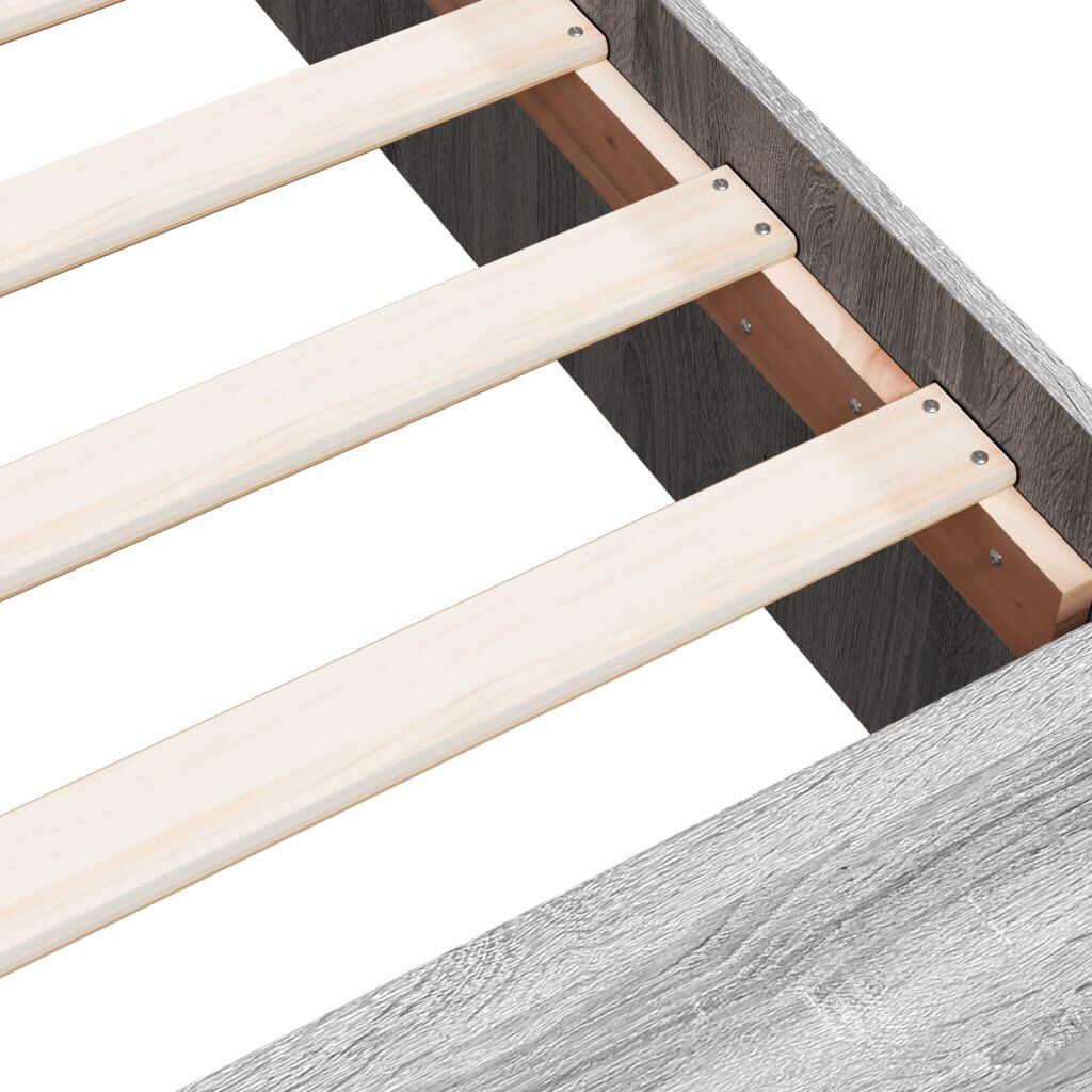 vidaXL Πλαίσιο Κρεβατιού Γκρι Sonoma 180x200 εκ. Επεξεργασμένο Ξύλο