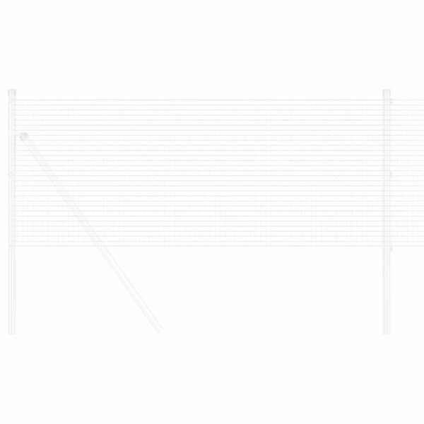 vidaXL Συγκολλητός φράχτης από σύρμα Ασημί 0.5 x 100 μ Ατσάλι