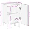 vidaXL Ντουλάπι Μπάνιου Καφέ 38 x 33.5 x 58 εκ. Μασίφ ξύλο ακακίας