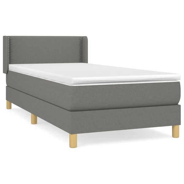 vidaXL &Kappa;&rho;&epsilon;&beta;ά&tau;&iota; Boxspring &mu;&epsilon; &Sigma;&tau;&rho;ώ&mu;&alpha; &Sigma;&kappa;&omicron;ύ&rho;&omicron; &Gamma;&kappa;&rho;&iota; 100x200 &epsilon;&kappa;. &Upsilon;&phi;&alpha;&sigma;&mu;ά&tau;&iota;&nu;&omicron;