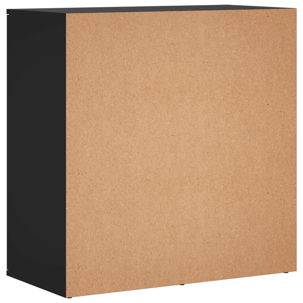 vidaXL Ραφιέρα Μαύρη 79 x 38 x 80 εκ. από Επεξεργασμένο Ξύλο