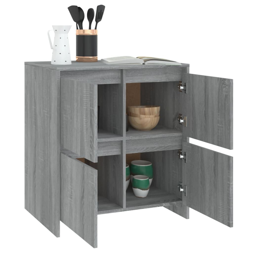 vidaXL Μπουφές Γκρι Sonoma 70x41x75 εκ. από Επεξεργασμένο Ξύλο