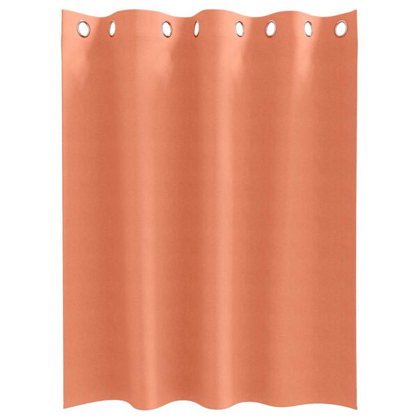 vidaXL Κουρτίνες με κουρτίνες 2 pcs Τερακότα 140 x 140 cm Πολυεστέρας