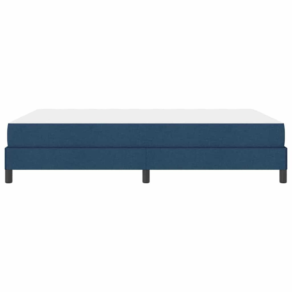 vidaXL Κρεβάτι με ελατήρια με στρώμα Μπλε 160 x 200 cm ύφασμα