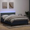 vidaXL &Kappa;&rho;&epsilon;&beta;ά&tau;&iota; Boxspring &mu;&epsilon; &Sigma;&tau;&rho;ώ&mu;&alpha; & LED &Sigma;&kappa;&omicron;ύ&rho;&omicron; &gamma;&kappa;&rho;&iota; 160x220 cm &Beta;&epsilon;&lambda;&omicron;ύ&delta;&iota;&nu;&omicron;