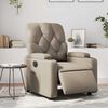 vidaXL Πολυθρόνα Ανακλινόμενη Ηλεκτρική Καπουτσίνο από Συνθετικό Δέρμα