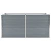 vidaXL Ζαρντινιέρα Ψηλή Γκρι 160 x 80 x 45 εκ. Γαλβανισμένος Χάλυβας