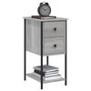 vidaXL Κομοδίνο Γκρι Sonoma 32 x 42 x 70 εκ. από Επεξεργασμένο Ξύλο