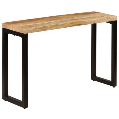 vidaXL Τραπέζι Κονσόλα 120 x 35 x 76 εκ. από Μασίφ Ξύλο Μάνγκο/Ατσάλι