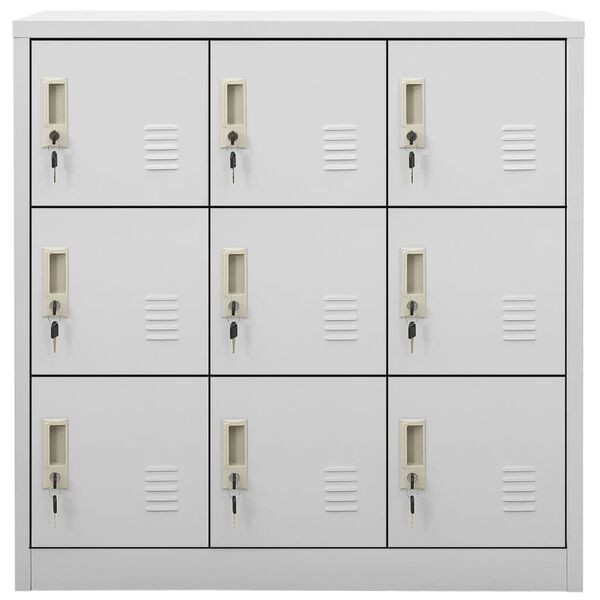vidaXL Φοριαμοί 5 τεμ. Ανοιχτό Γκρι 90 x 45 x 92,5 εκ. Ατσάλινοι