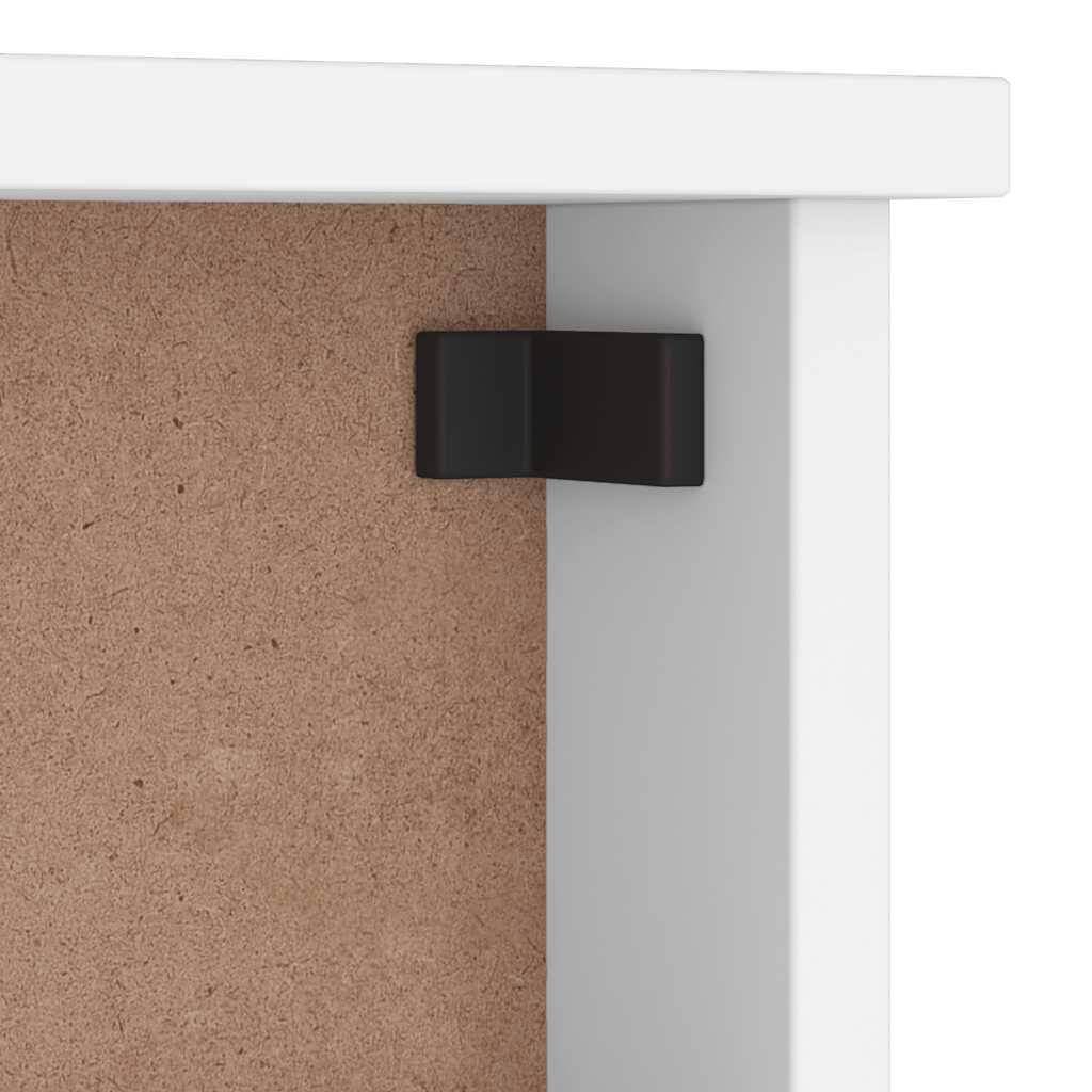 vidaXL Επίτοιχη κρεμάστρα παλτών SANDNES Λευκό 45x12x35 εκ. Πεύκο ξύλο