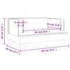 vidaXL Καναπές Παιδικός Ροζ 60 x 40 x 30 εκ. από Βελούδο