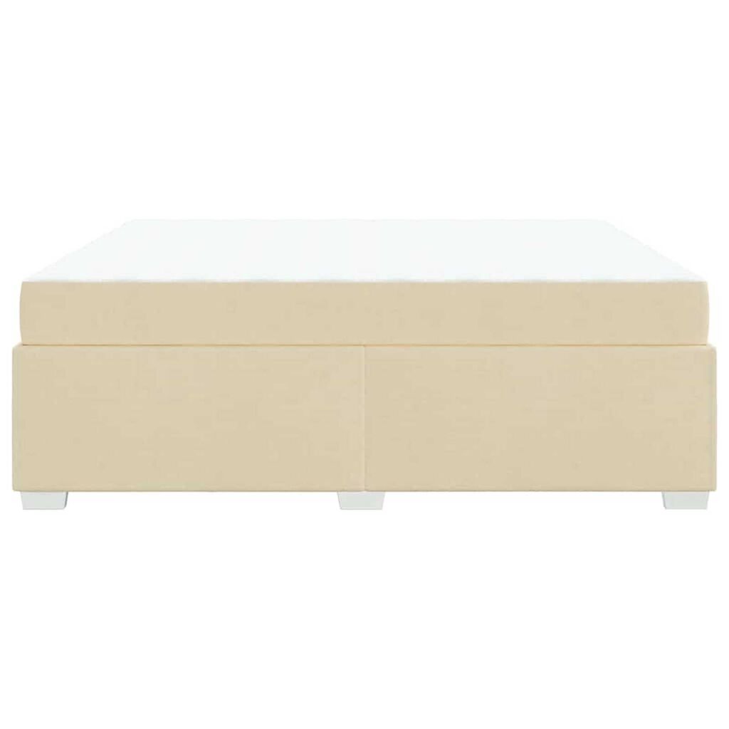 vidaXL Σκελετός Κρεβατιού Άλλο Κρεμ 180 x 200 cm ύφασμα