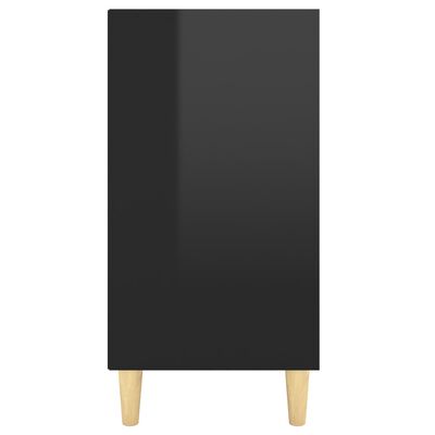 vidaXL Ραφιέρα Γυαλιστερό Μαύρο 103,5 x 35 x 70 εκ. από Μοριοσανίδα