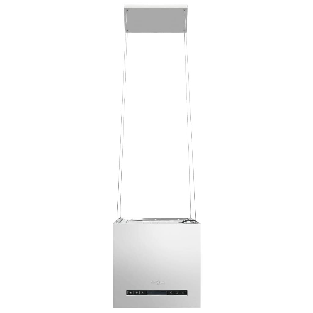 vidaXL Απορροφητήρας Νησίδα Κρεμαστός Αφής με LCD 37 εκ. Ανοξ. Ατσάλι