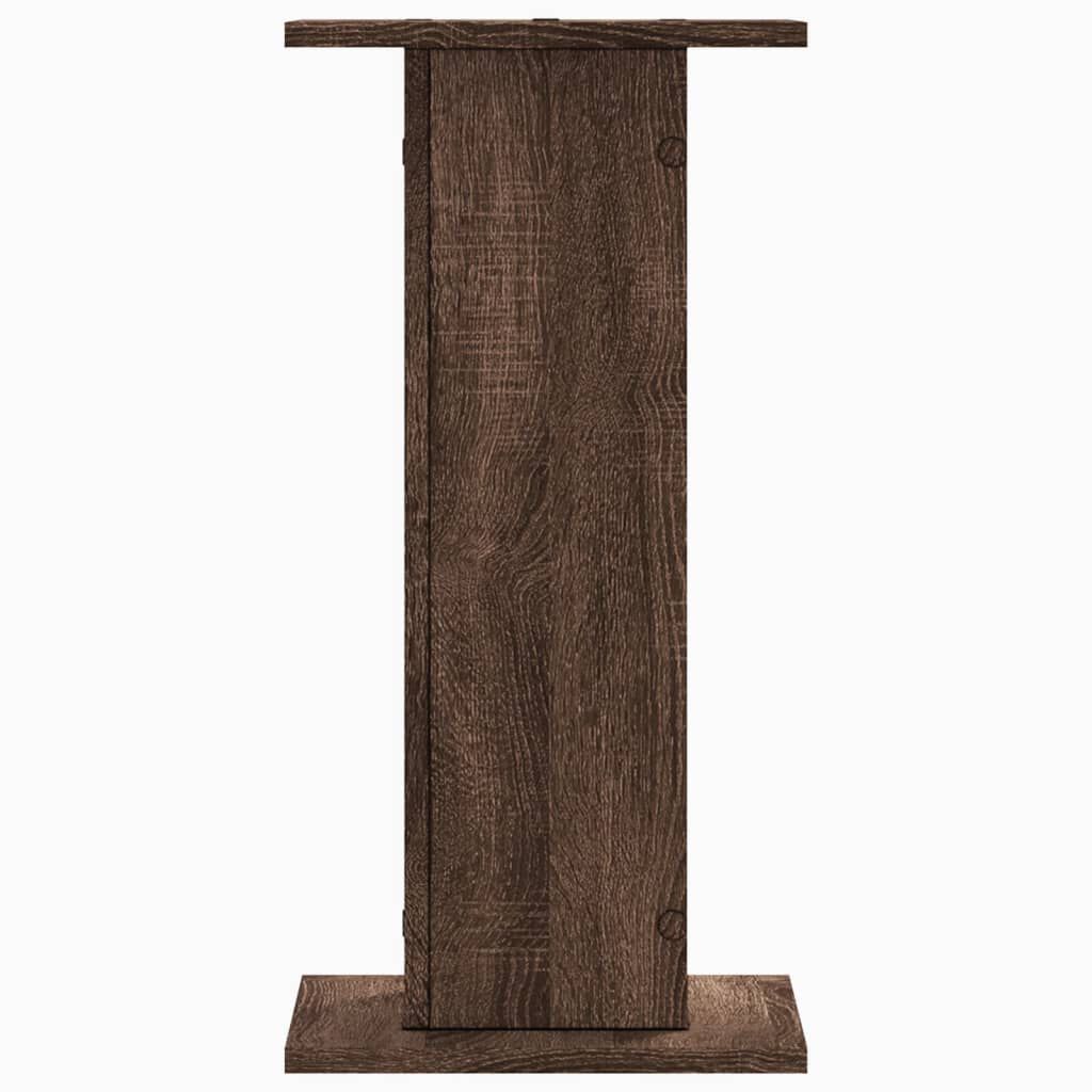 vidaXL Βάσεις Ηχείων 2 Τεμ. Καφέ Δρυς 30x30x60 εκ. Επεξεργασμένο Ξύλο