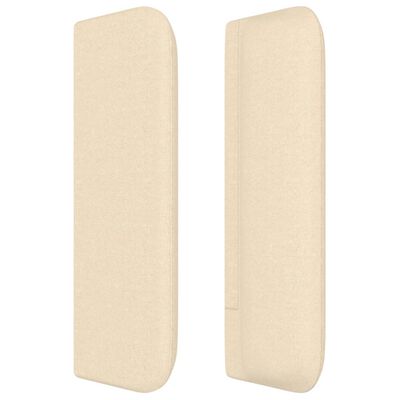 vidaXL Κεφαλάρι με Πτερύγια Κρεμ 83x16x78/88 εκ. Υφασμάτινο
