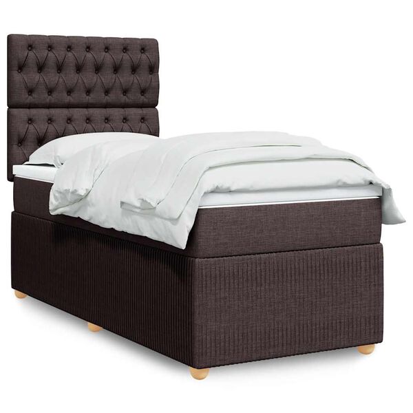 vidaXL &Kappa;&rho;&epsilon;&beta;ά&tau;&iota; Boxspring &mu;&epsilon; &Sigma;&tau;&rho;ώ&mu;&alpha; &Sigma;&kappa;&omicron;ύ&rho;&omicron; &Kappa;&alpha;&phi;έ 90x200 &epsilon;&kappa;. &Upsilon;&phi;&alpha;&sigma;&mu;ά&tau;&iota;&nu;&omicron;