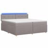 vidaXL &Kappa;&rho;&epsilon;&beta;ά&tau;&iota; box spring &mu;&epsilon; &sigma;&tau;&rho;ώ&mu;&alpha; Taupe 200 x 200 cm Ύ&phi;&alpha;&sigma;&mu;&alpha;