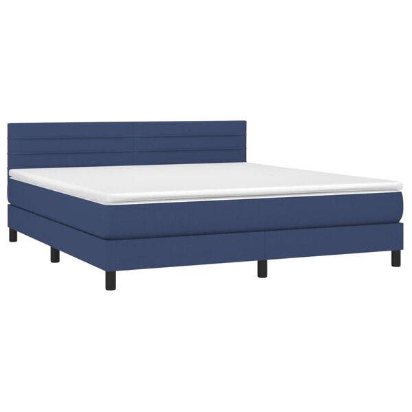 vidaXL &Kappa;&rho;&epsilon;&beta;ά&tau;&iota; Boxspring &mu;&epsilon; &Sigma;&tau;&rho;ώ&mu;&alpha; &Mu;&pi;&lambda;&epsilon; 160x200 &epsilon;&kappa;. &Upsilon;&phi;&alpha;&sigma;&mu;ά&tau;&iota;&nu;&omicron;