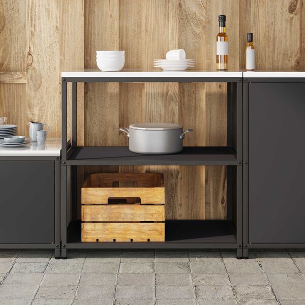vidaXL Ράφι Αποθήκευσης Κουζίνας με ράφι Σκ rusty 60 x 50 x 92 εκ.