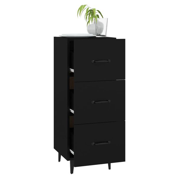 vidaXL Ντουλάπι Μαύρο 34,5 x 34 x 90 εκ. από Επεξεργασμένο Ξύλο