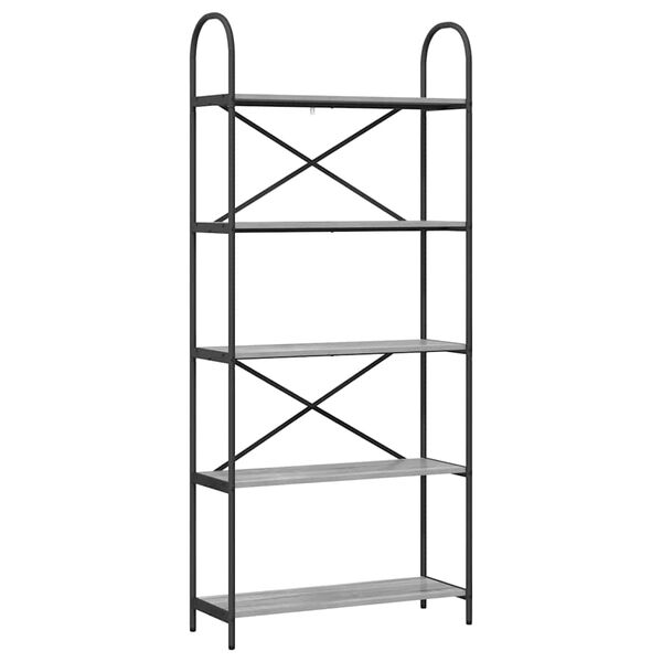 vidaXL &Rho;ά&phi;&iota; &Beta;&iota;&beta;&lambda;ί&omega;&nu; &Gamma;&kappa;&rho;ί&zeta;&omicron; &Sigma;&omicron;&nu;&omicron;&mu;&alpha; 80 x 30 x 183 &epsilon;&kappa; &Epsilon;&pi;&epsilon;&xi;&epsilon;&rho;&gamma;&alpha;&sigma;&mu;έ&nu;&omicron; &xi;ύ&lambda;&omicron;