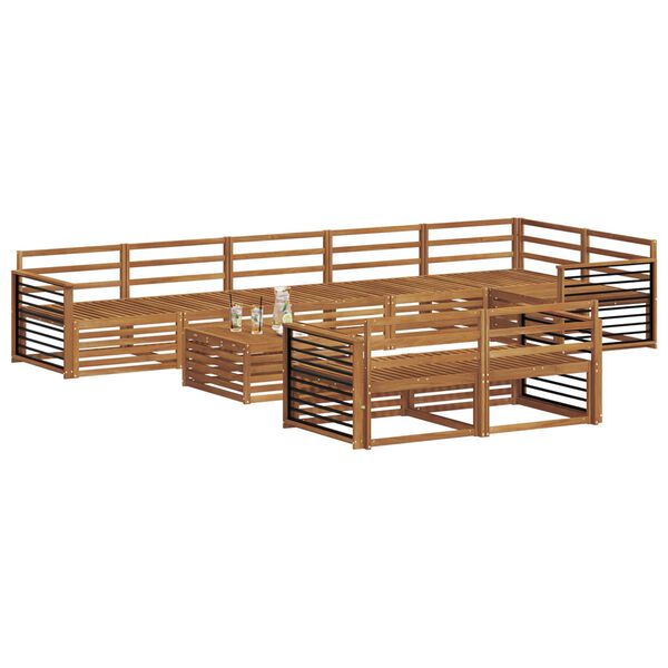 vidaXL &Sigma;&epsilon;&iota;&rho;ά &Kappa;&alpha;&nu;&alpha;&pi;έ &Epsilon;&xi;&omega;&tau;&epsilon;&rho;&iota;&kappa;&omicron;ύ 9 pcs &Phi;&upsilon;&sigma;&iota;&kappa;ό