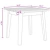 vidaXL Κήπου Καρέκλες με Τραπέζι 3 pcs Γκρι 45 x 45 x 40 cm