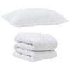 vidaXL Set Παπλώματος Χειμώνα 2 pcs Λευκό 140 x 220 cm Μικροΐνες