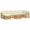 vidaXL &Sigma;&epsilon;&iota;&rho;ά &Kappa;&alpha;&nu;&alpha;&pi;έ &Epsilon;&xi;&omega;&tau;&epsilon;&rho;&iota;&kappa;&omicron;ύ 8 pcs &Lambda;&epsilon;&upsilon;&kappa;ό &kappa;&alpha;&iota; &Kappa;&rho;&epsilon;&mu; 59 x 59 x 37 &epsilon;&kappa;