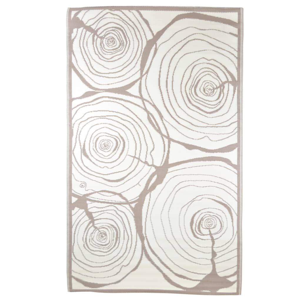Esschert Design Χαλί Εξωτερικού Χώρου 240 150 εκ. Δακτύλιοι