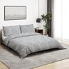 vidaXL Σετ Παπλωματοθήκης Γκρι 225x220 εκ. Βαμβακερό