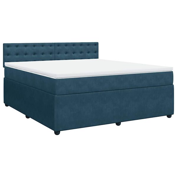 vidaXL &Kappa;&rho;&epsilon;&beta;ά&tau;&iota; Boxspring &mu;&epsilon; &Sigma;&tau;&rho;ώ&mu;&alpha; &Mu;&pi;&lambda;&epsilon; 180x200 &epsilon;&kappa;. &Beta;&epsilon;&lambda;&omicron;ύ&delta;&iota;&nu;&omicron;