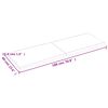 vidaXL Επιφ Τραπεζιού Αν Καφέ 180x60x(2-4)εκ.Ακατέργ. Μασίφ Ξύλο Δρυός