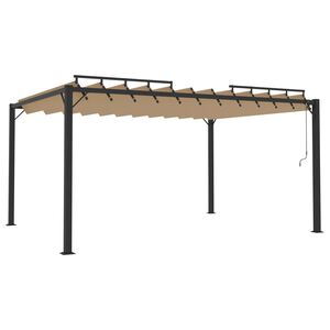 vidaXL &Kappa;&iota;ό&sigma;&kappa;&iota; &mu;&epsilon; &Alpha;&nu;&omicron;&iota;&gamma;ό&mu;&epsilon;&nu;&eta; &Omicron;&rho;&omicron;&phi;ή Taupe 3 x 4 &mu;. Ύ&phi;&alpha;&sigma;&mu;&alpha; &kappa;&alpha;&iota; &Alpha;&lambda;&omicron;&upsilon;&mu;ί&nu;&iota;&omicron;