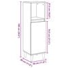 vidaXL Ντουλάπι μπάνιου Δρυς τεχνίτης 30x30x100 cm Κατασκευασμένο ξύλο
