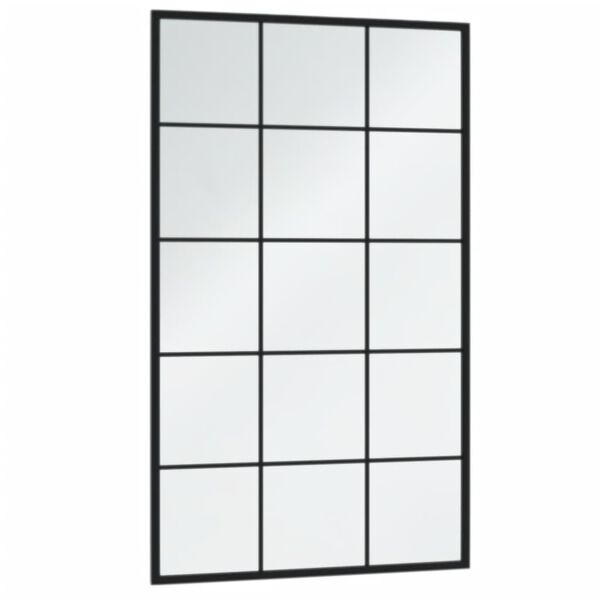 vidaXL Καθρέφτες Τοίχου 3 τεμ. Μαύροι 100 x 60 εκ. Μεταλλικοί