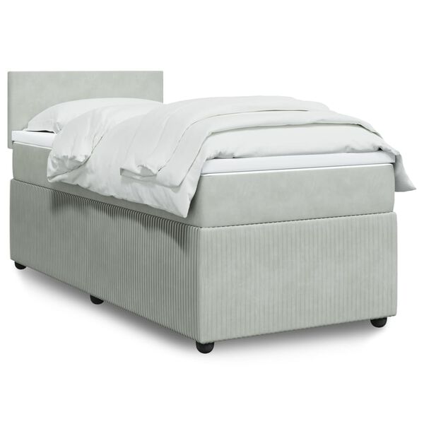 vidaXL &Kappa;&rho;&epsilon;&beta;ά&tau;&iota; Boxspring &mu;&epsilon; &Sigma;&tau;&rho;ώ&mu;&alpha; &Alpha;&nu;&omicron;&iota;&chi;&tau;ό &Gamma;&kappa;&rho;&iota; 100x200 &epsilon;&kappa;. &Beta;&epsilon;&lambda;&omicron;ύ&delta;&iota;&nu;&omicron;