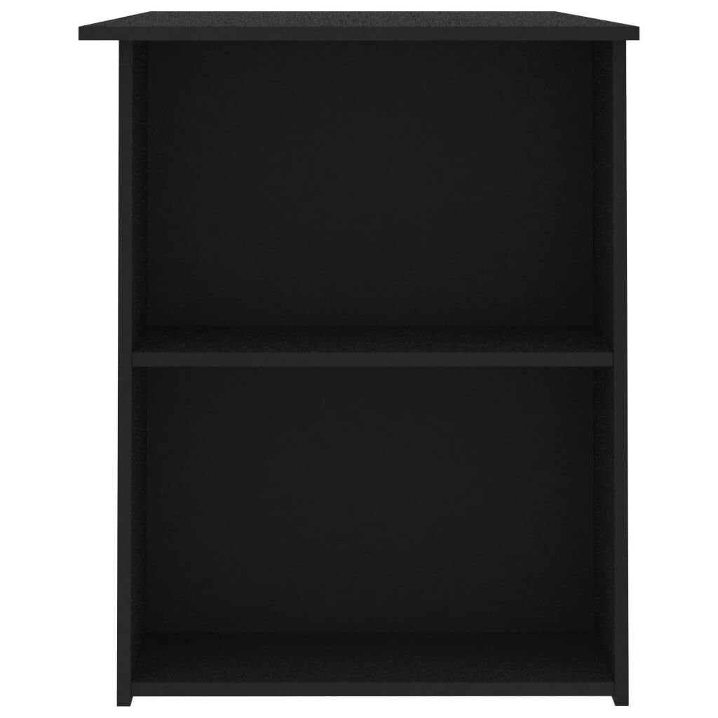 vidaXL Γραφείο Μαύρο 110 x 60 x 73 εκ. από Μοριοσανίδα