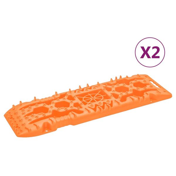 vidaXL Σανίδες Πρόσφυσης 2 τεμ. Πορτοκαλί 107 x 31 x 7 εκ. από Νάιλον