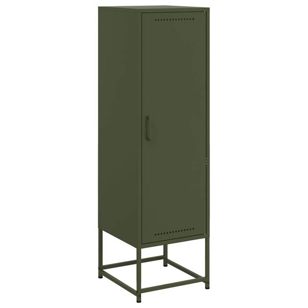 vidaXL Ντουλάπι Πράσινο Λαδί 36x39x123 εκ. από Ατσάλι