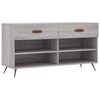 vidaXL Παπουτσοθήκη Γκρι Sonoma 102x35x55 εκ. από Επεξεργασμένο Ξύλο